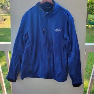 Unisex XLarge Jacket Rivers End‎ Bud Light Emblem Royal Blue Inside Pockets